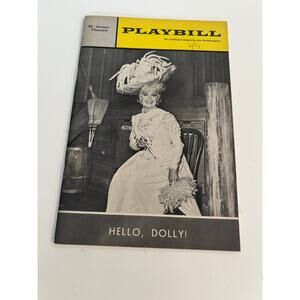 Vintage 1967 Hello Dolly Playbill St. James Theater New York Betty Grable JL